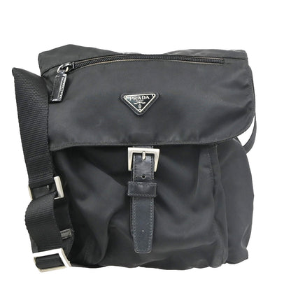 Prada Buckle Messenger Tessuto Small