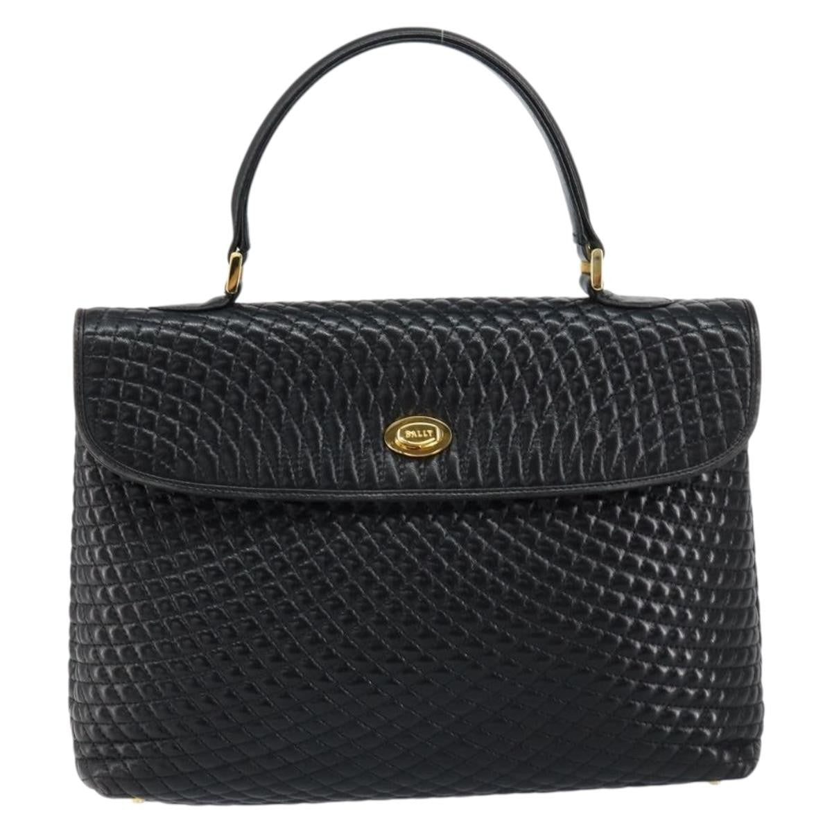 Bally Vintage Handbag Quilted Leather Product Image