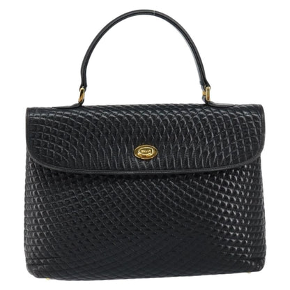 Bally Vintage Handbag Quilted Leather Product Image