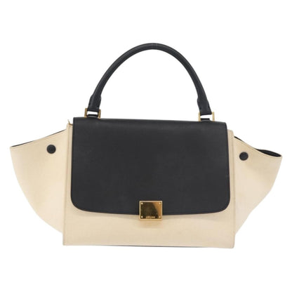 Celine Trapeze Leather with Canvas Medium