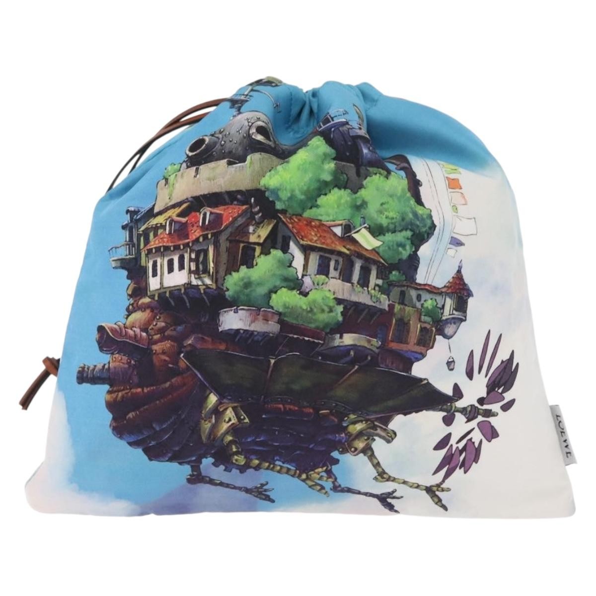 Loewe Paula Drawstring Printed Canvas Small