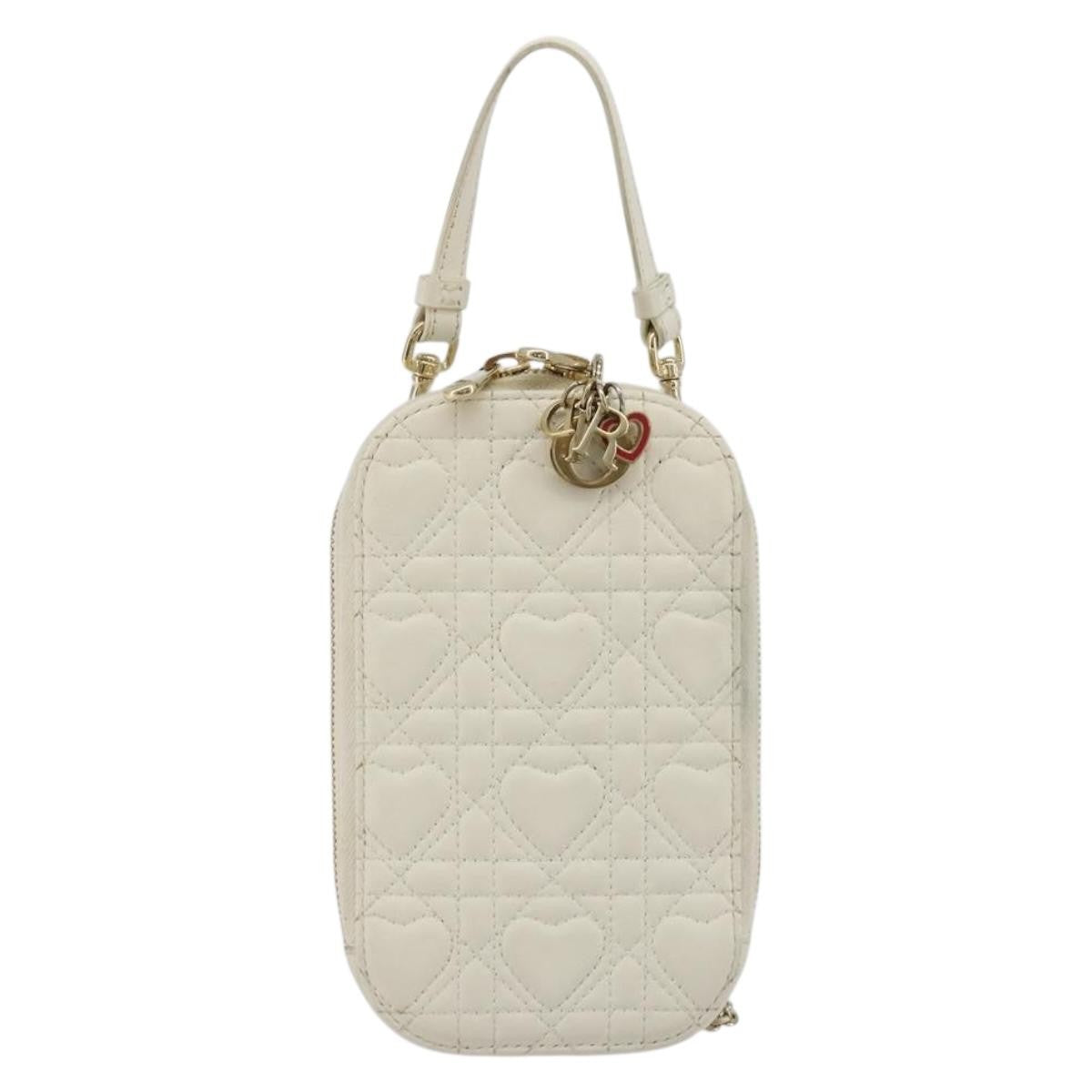 Christian Dior Lady Dior Phone Holder on Chain Cannage Quilt Lambskin Product Image