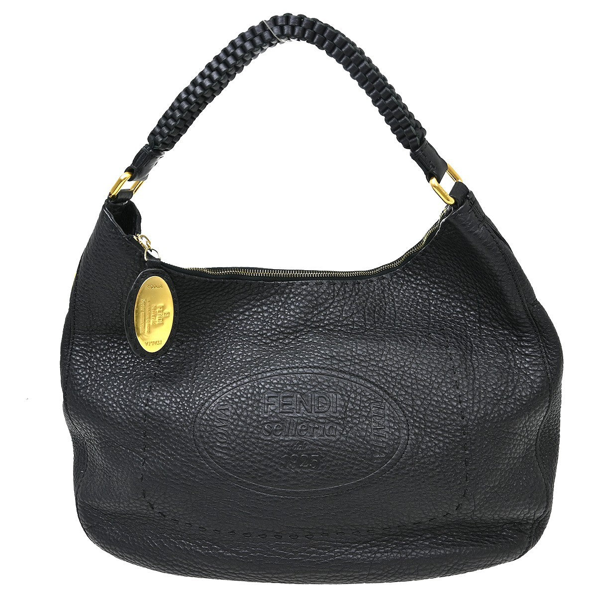Fendi Selleria Hobo Leather Medium