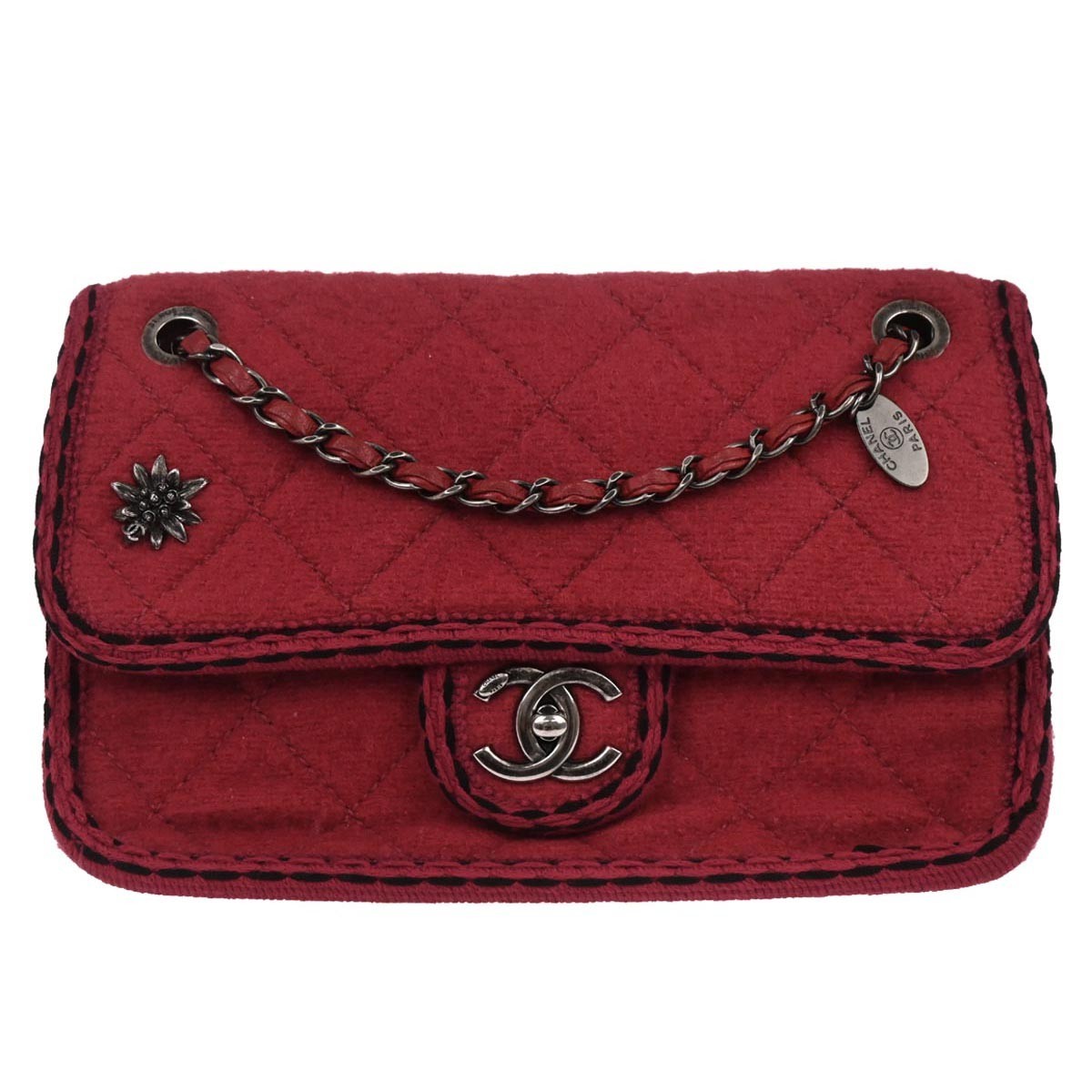 Chanel Paris-Salzburg Flap Bag Quilted Wool Small