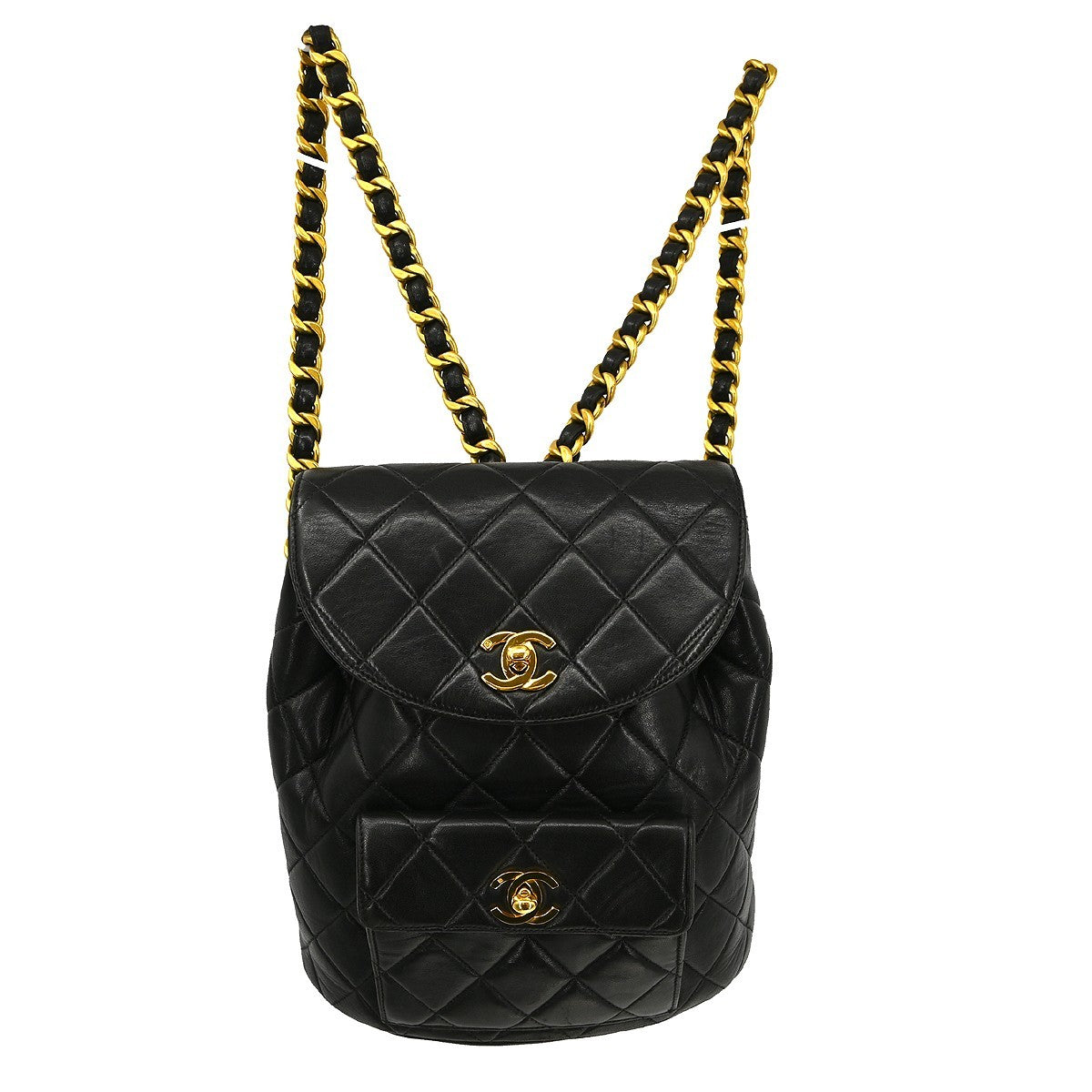 Chanel Vintage CC Pocket Quilted Lambskin Small