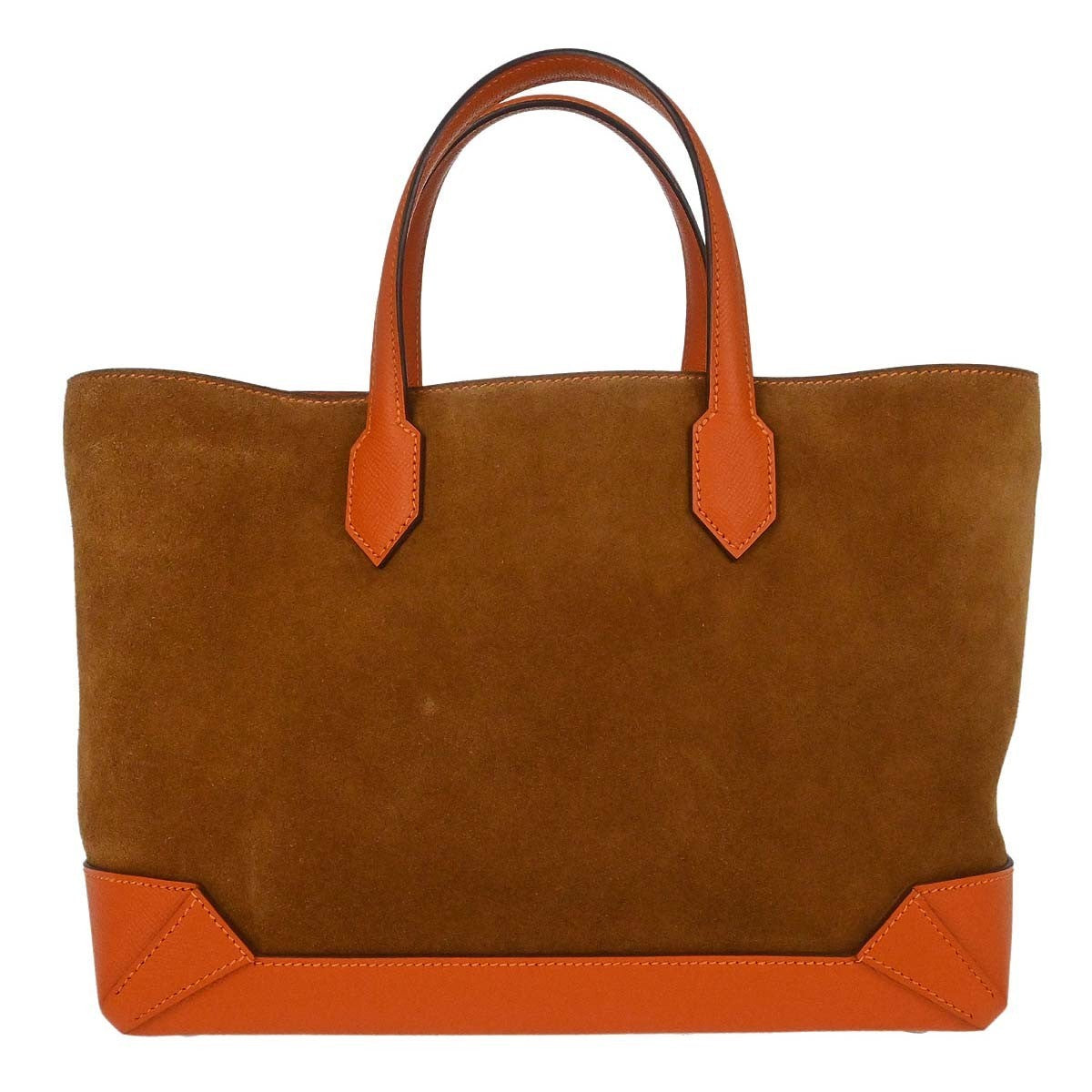 Hermes Maxibox Cabas Doblis Suede with Epsom 30