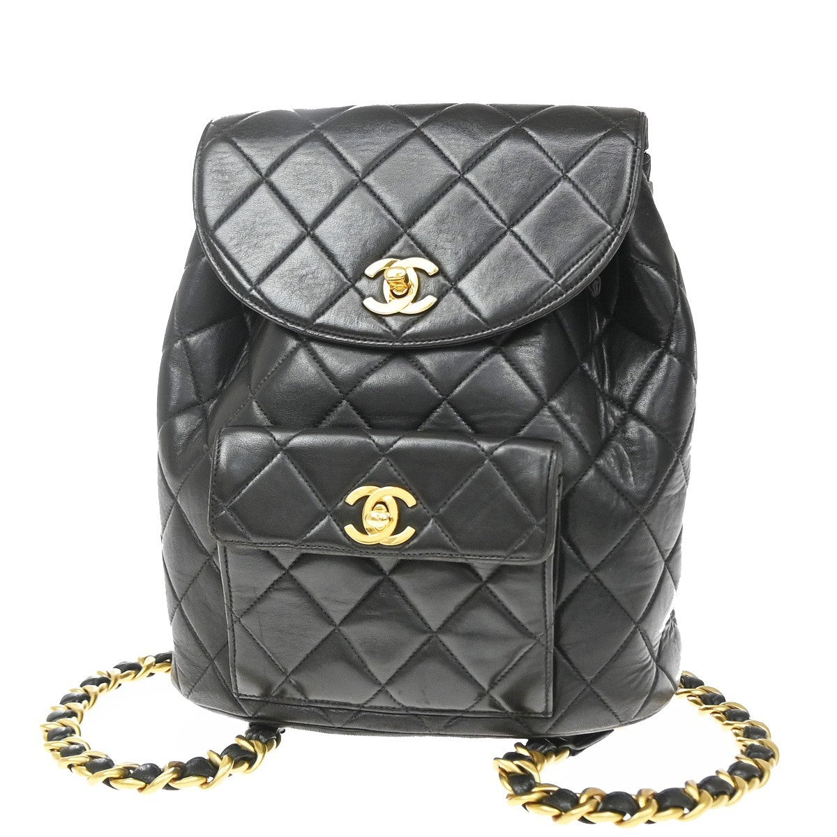 Chanel Duma Drawstring Quilted Leather Small