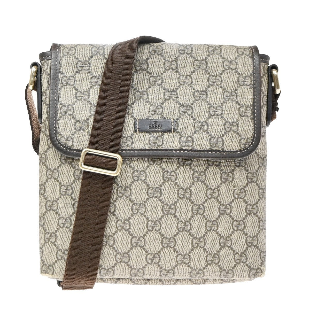 Gucci Flap Messenger GG Coated Canvas Small