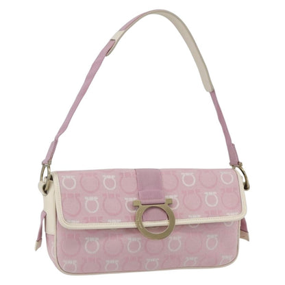 Salvatore Ferragamo Gancini Shoulder Bag Canvas Product Image