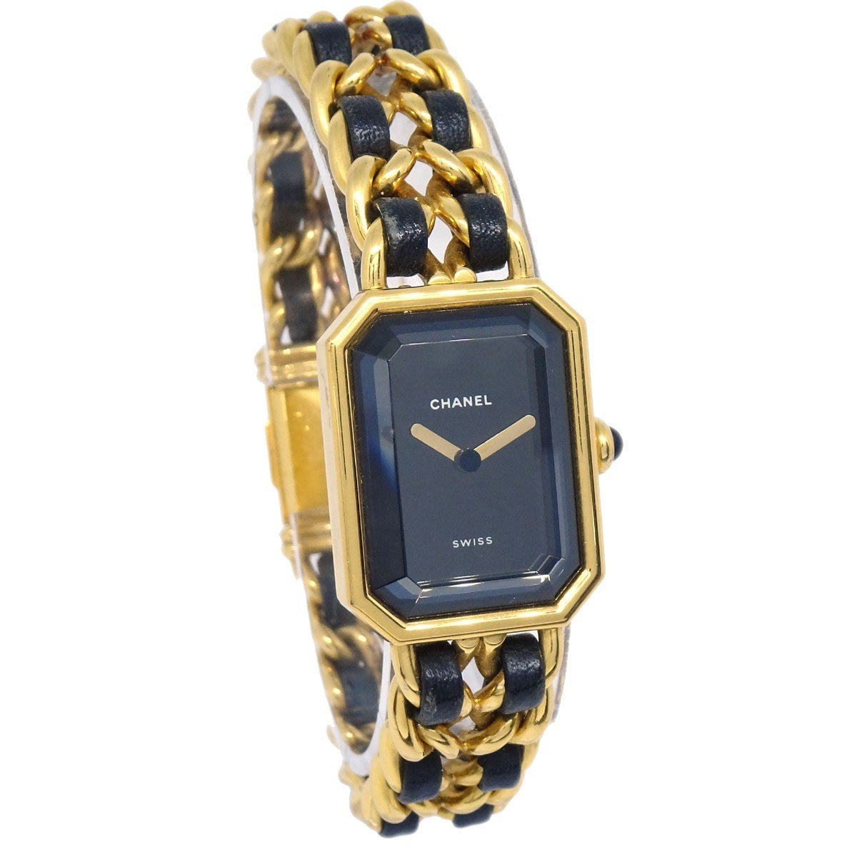 Chanel Premiere Rock Quartz Plated Metal and Leather 20