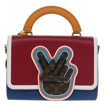 Louis Vuitton Twist Top Handle Bag Limited Edition Peace Love Epi and Monogram Canvas MM