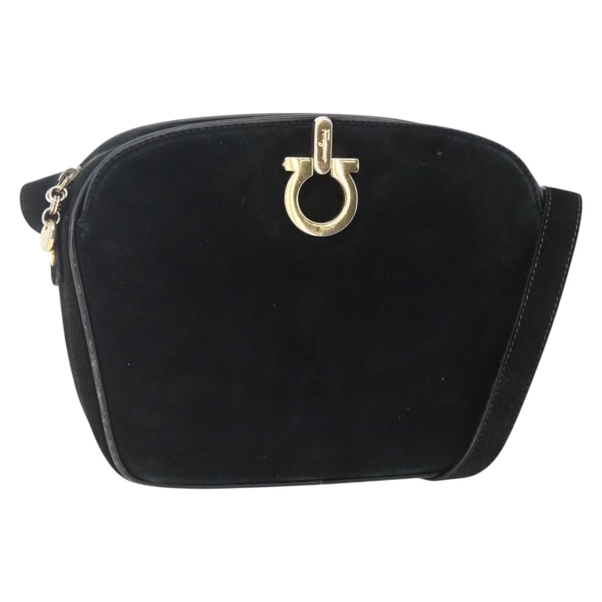Salvatore Ferragamo Gancini Shoulder Bag Suede Product Image