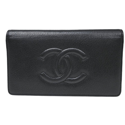 Chanel Timeless CC French Wallet Caviar Long