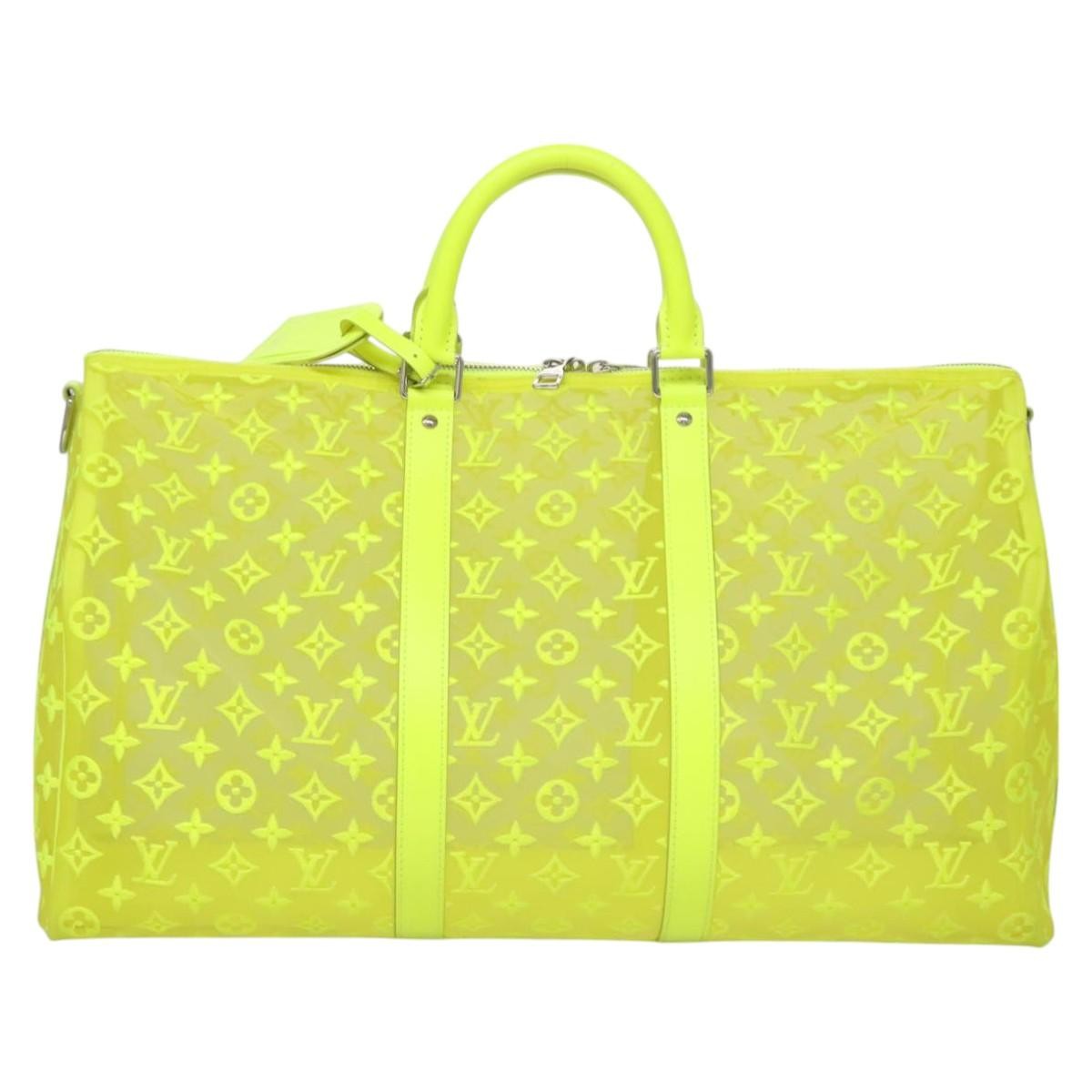 Louis Vuitton Keepall Bandouliere Bag Monogram See Through Mesh 50