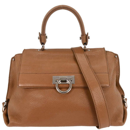 Salvatore Ferragamo Sofia Satchel Leather Medium