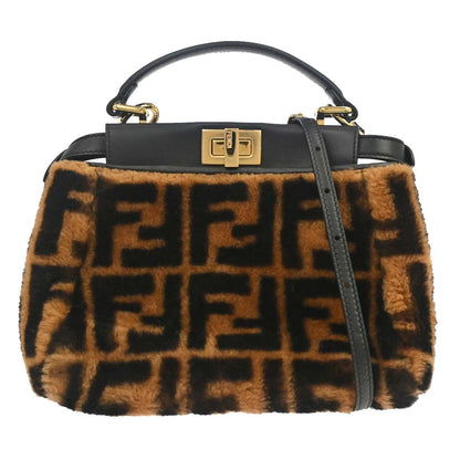 Fendi Peekaboo Zucca Shearling Regular