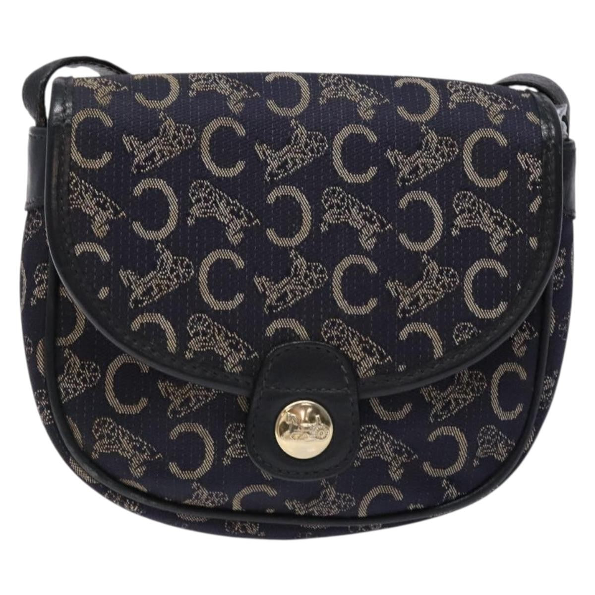 Celine C Sulky Shoulder bag Canvas and Leather Product Image