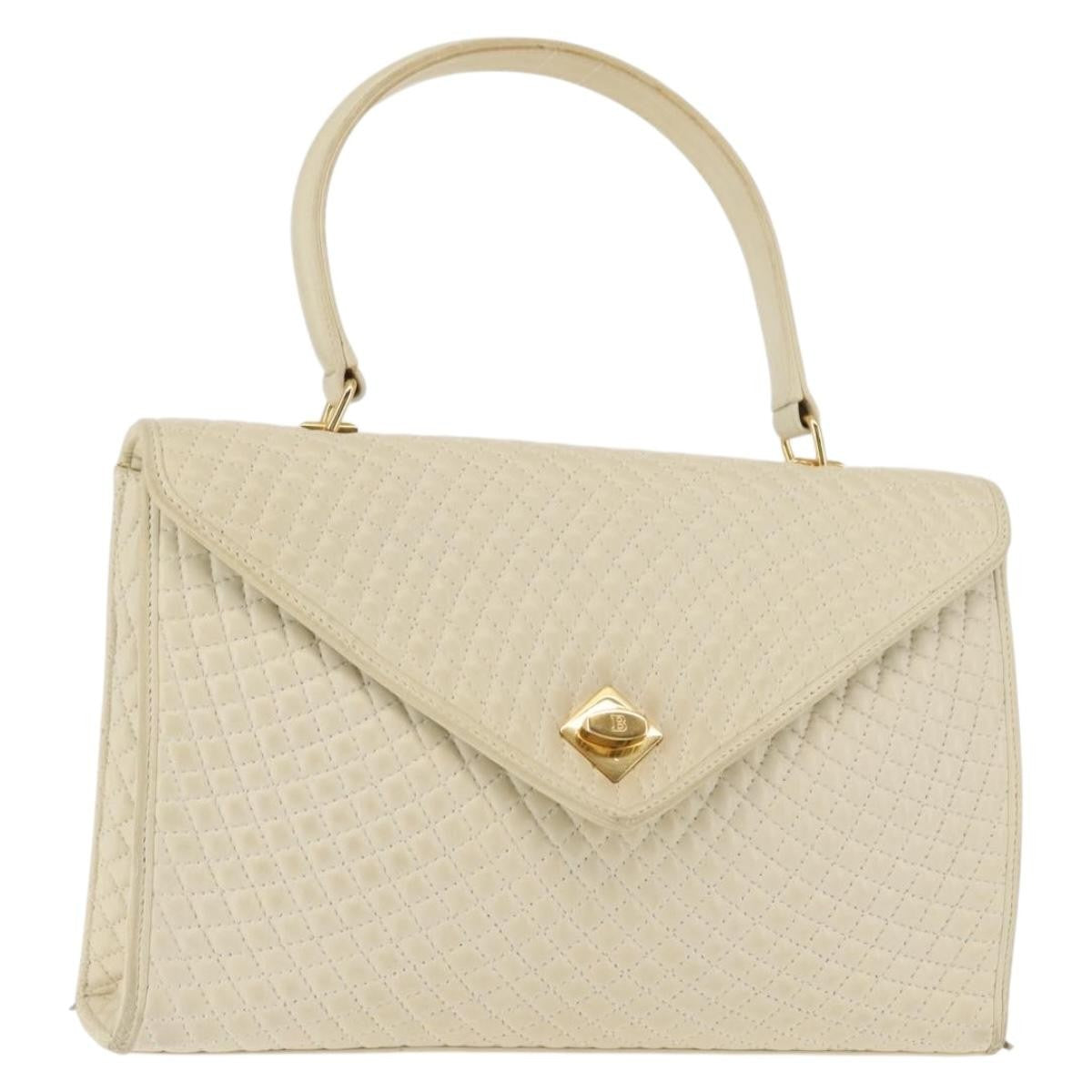 Bally Vintage Handbag Quilted Leather Product Image