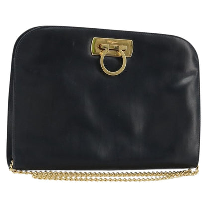 Salvatore Ferragamo Vintage Gancini Chain Leather Medium