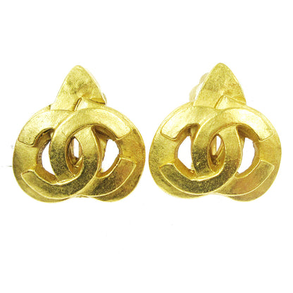 Chanel Vintage CC Heart Clip-On Metal Small