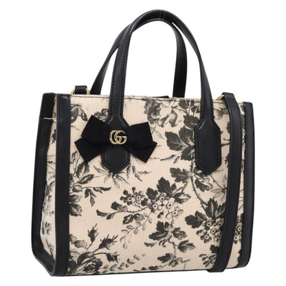 Gucci GG Ribbon Printed Linen Small