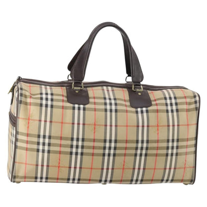 Burberry Vintage Duffle Bag Haymarket Canvas Large