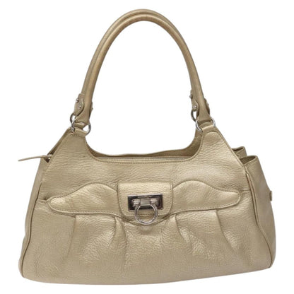 Salvatore Ferragamo Gancini Zip Tote Leather Medium