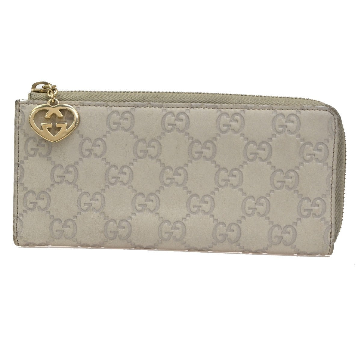 Gucci Interlocking G Zip Around Wallet (Outlet) Leather Long
