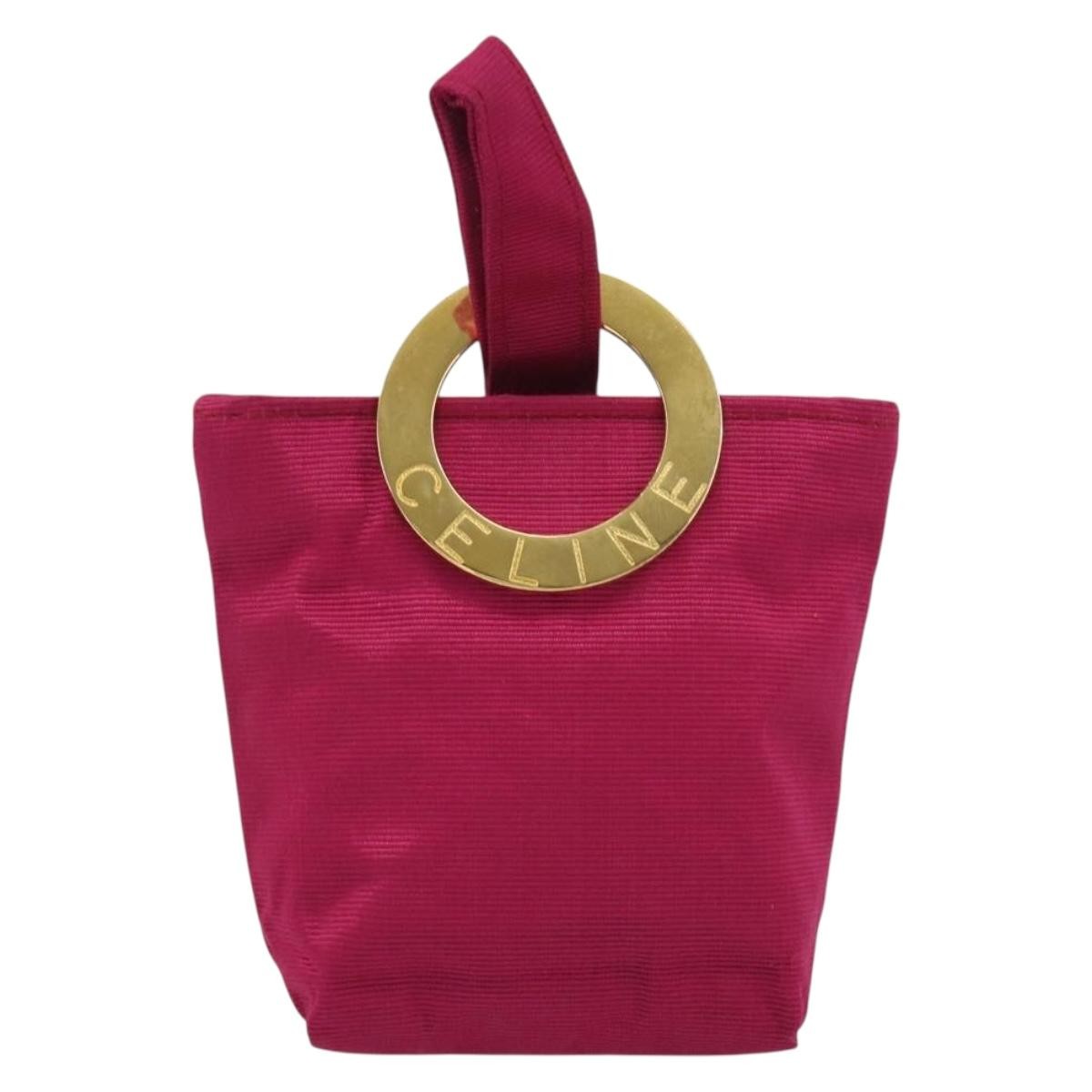 Celine Circle Logo Pouch Nylon N/a