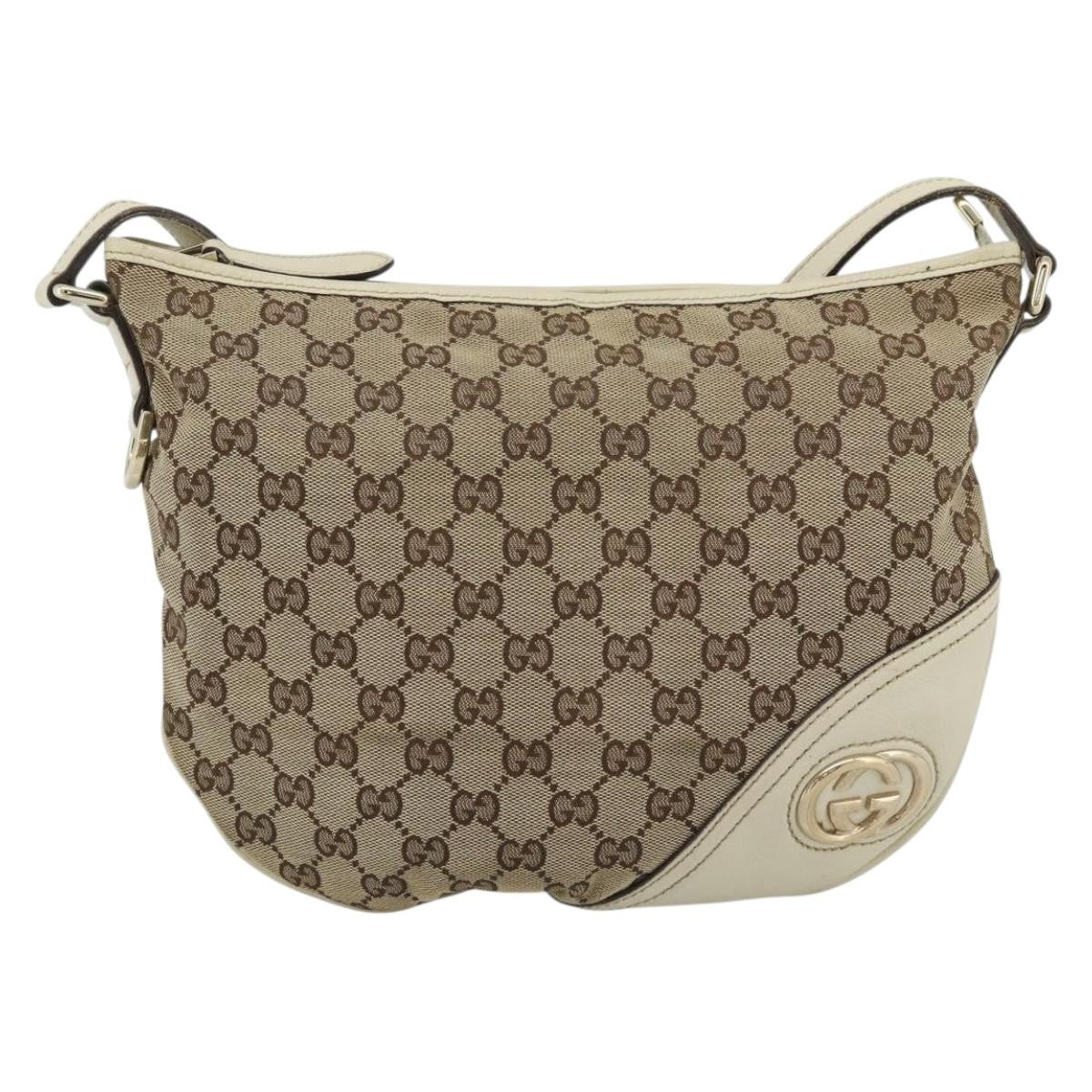 Gucci Britt Half Moon Hobo GG Canvas and leather Product Image