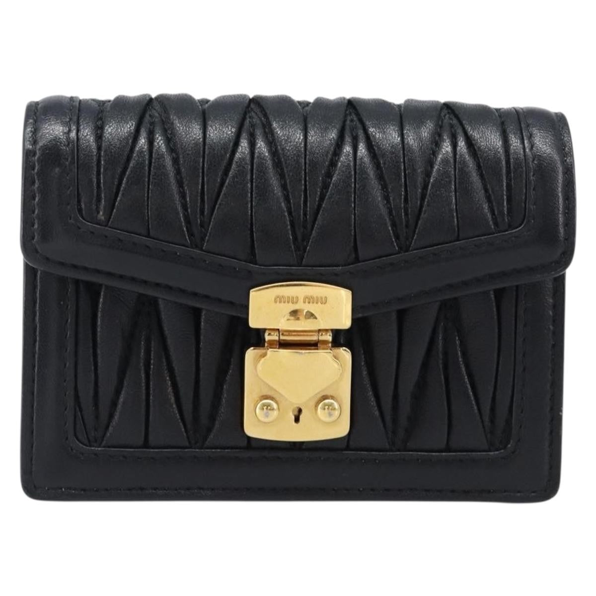 Miu Miu Biker Chain Matelasse Leather Product Image