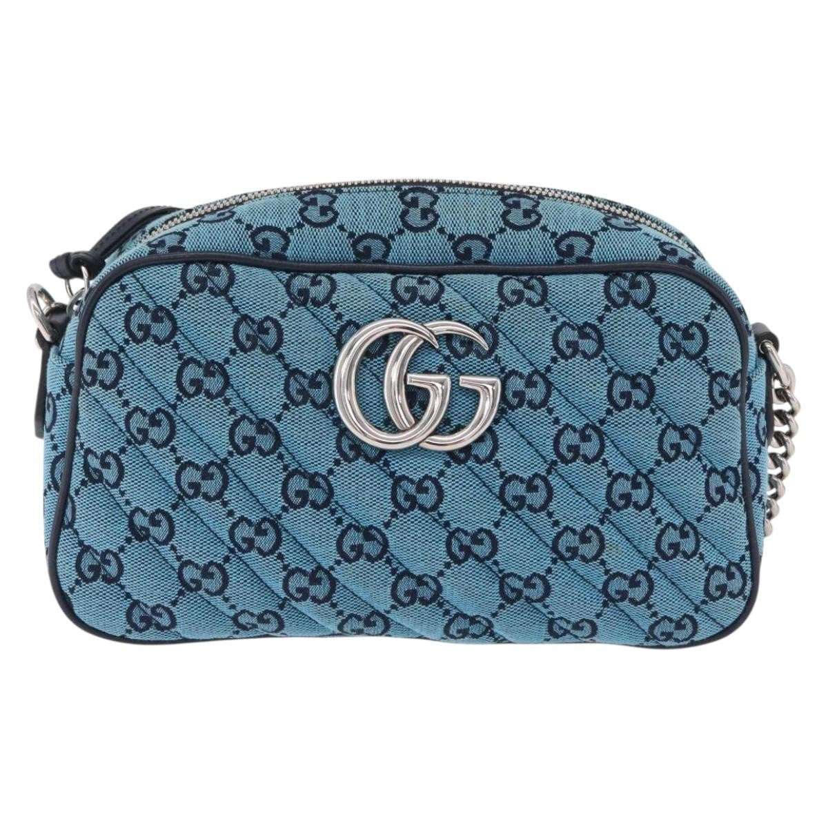 Gucci GG Marmont Multicolor Diagonal Quilted GG Canvas Small