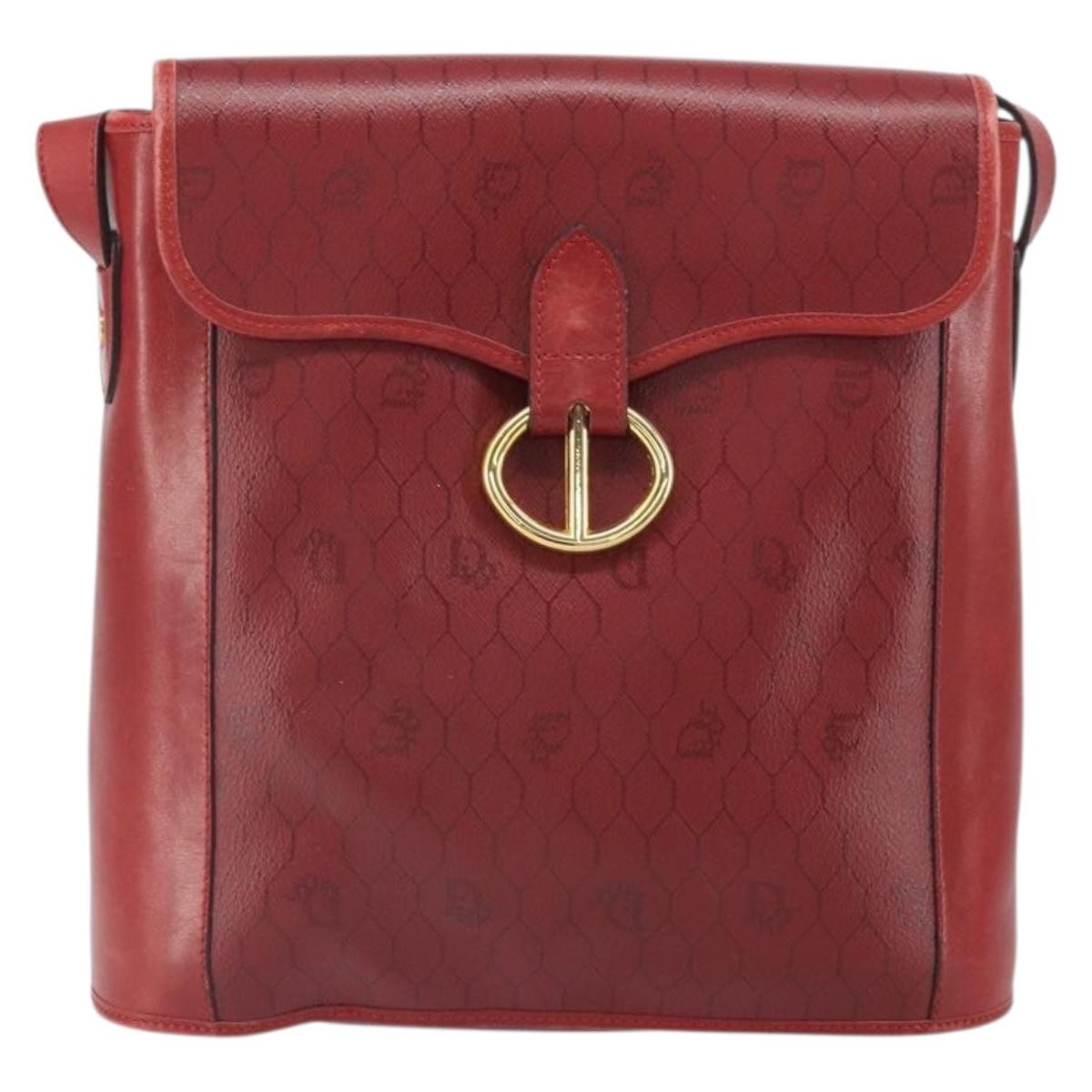 Christian Dior Vintage Honeycomb Flap Canvas and Leather Product Image