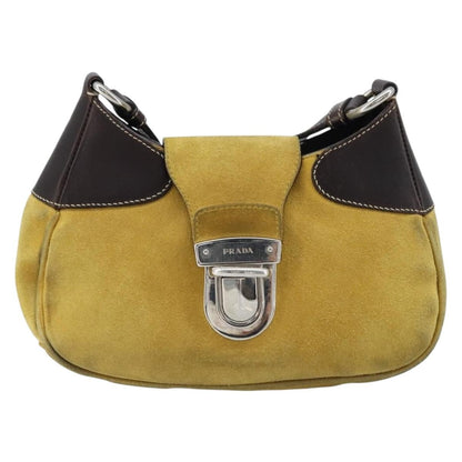Prada Push Lock Flap Satchel Suede Product Image