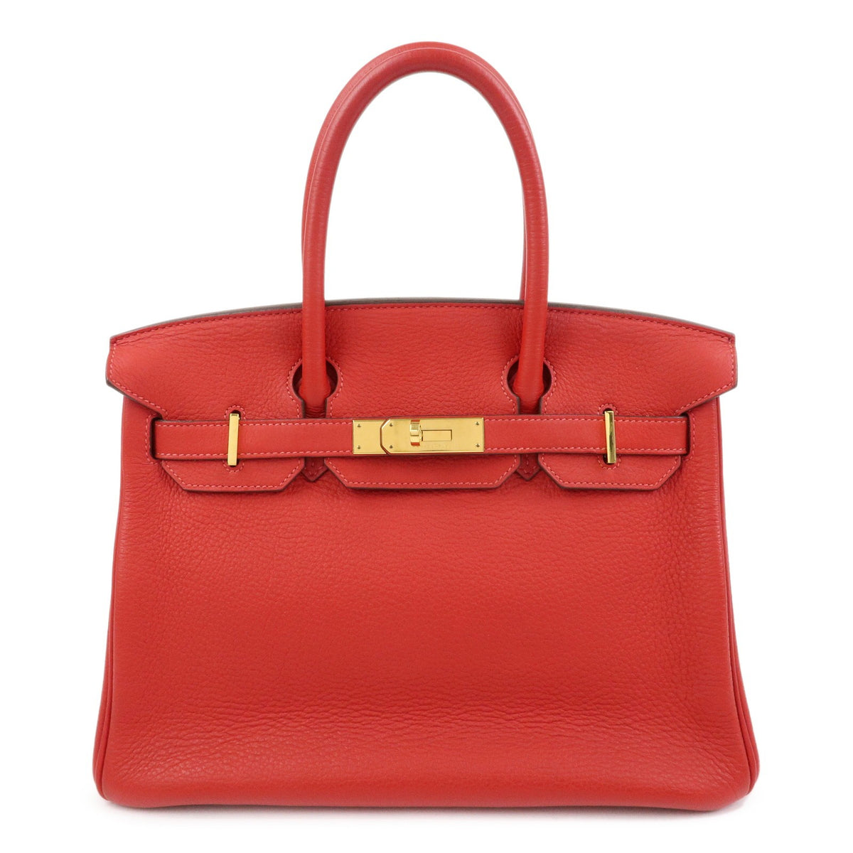 Hermes Birkin Red Togo with Gold Hardware 30