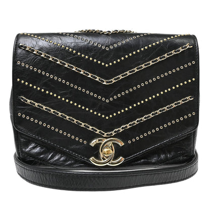 Chanel Vintage Envelope Flap Chevron Calfskin Product Image