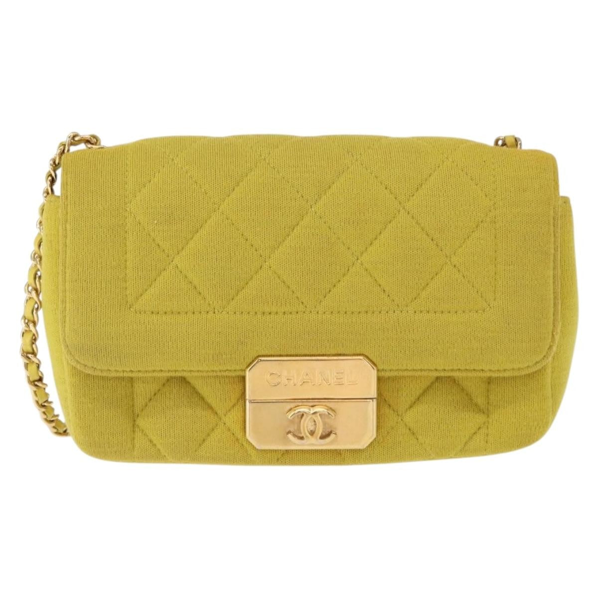 Chanel Chic With Me Flap Bag Quilted Jersey Mini