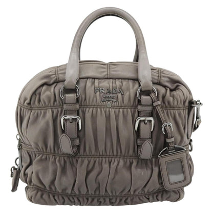 Prada Gaufre Convertible Satchel Nappa Leather Medium