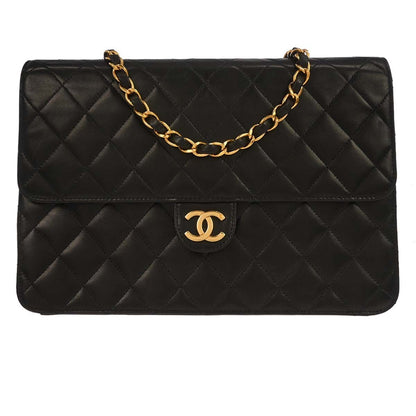 Chanel Flap Shoulder Bag Quilted Lambskin Large