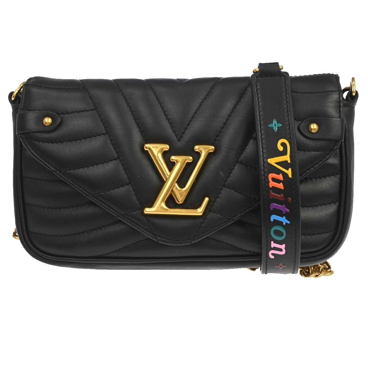 Louis Vuitton New Wave Chain Pochette Quilted Leather Large