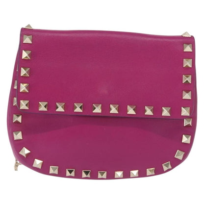 Valentino Garavani Rockstud Saddle Crossbody Bag Leather Mini