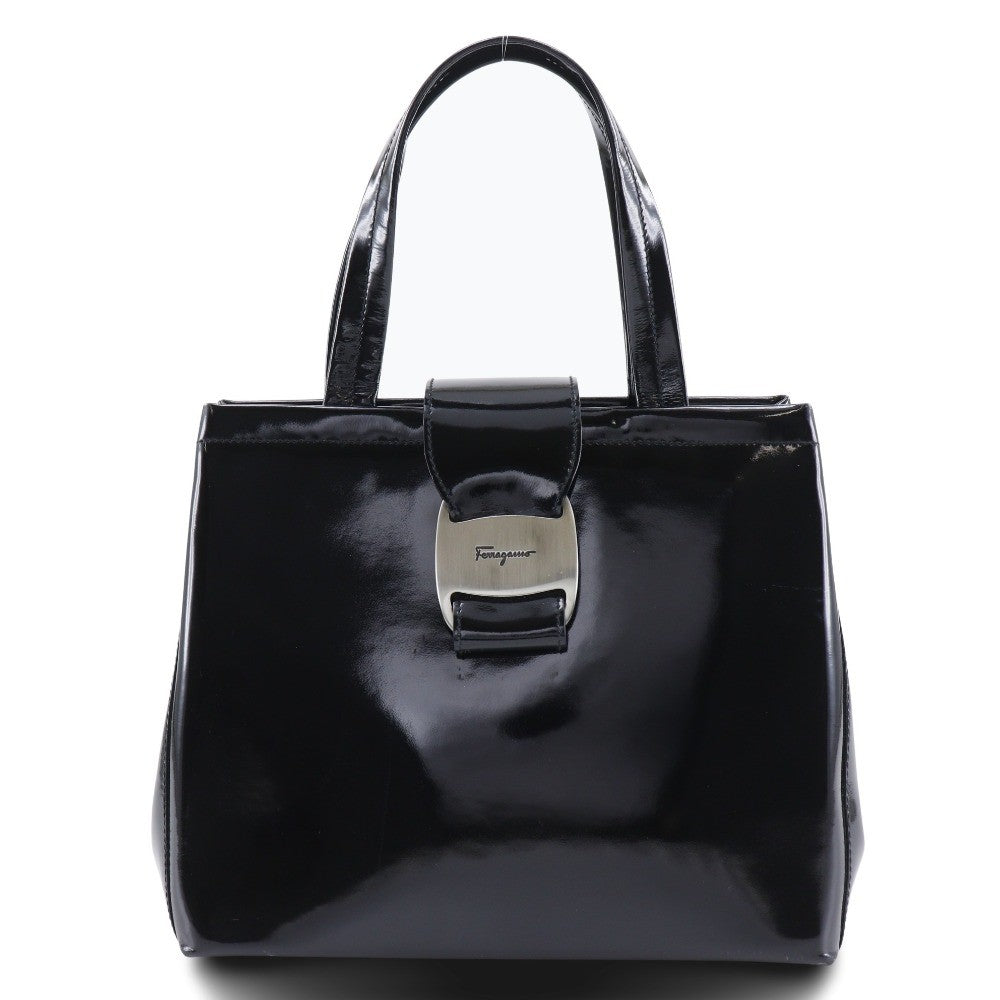 Salvatore Ferragamo Convertible Vara Bow Tote Patent Leather Product Image