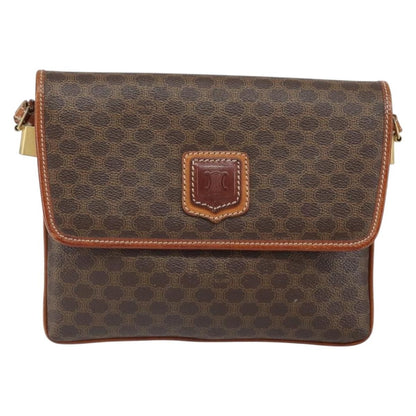 Celine Vintage Macadam Shoulder Bag Canvas and Leather Product Image