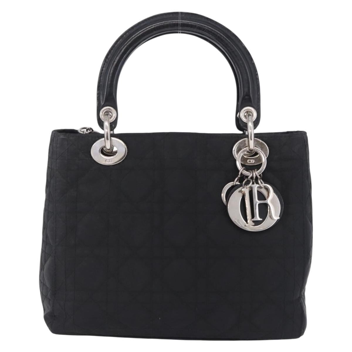 Christian Dior Vintage Lady Dior Cannage Quilt Nylon Medium