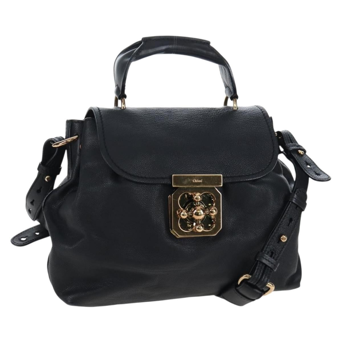 Chloe Elsie Convertible Satchel Leather Medium