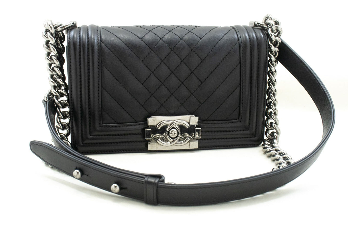 Chanel Boy Flap Quilted Calfskin Small