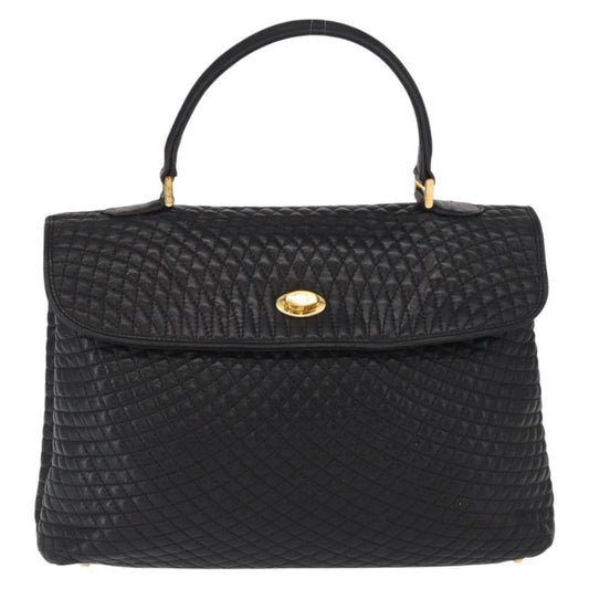 Bally Vintage Handbag Quilted Leather Product Image