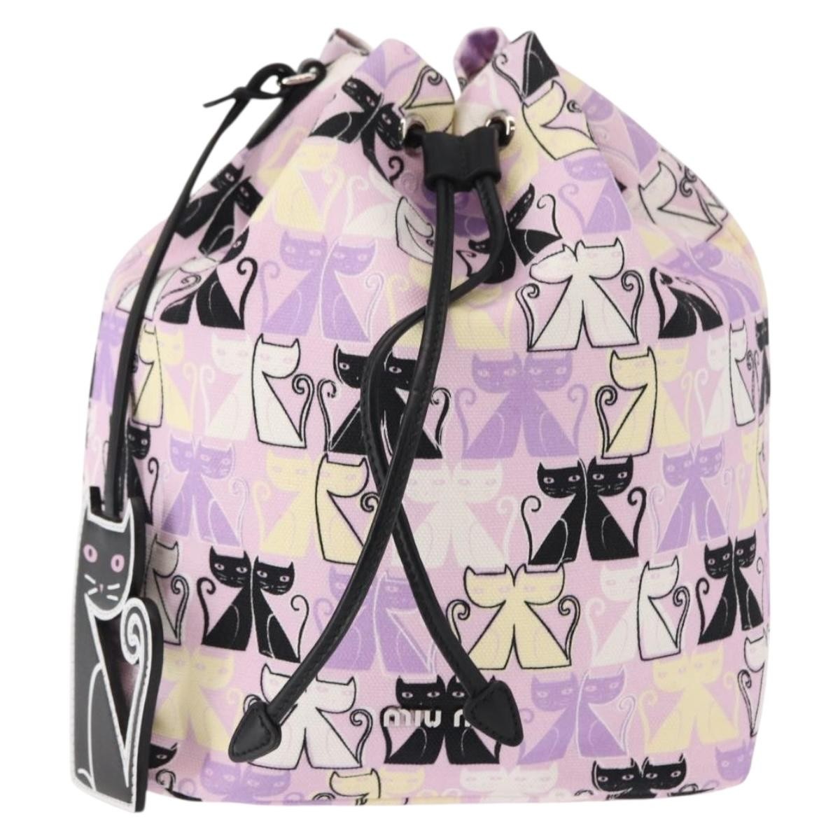 Miu Miu Drawstring Printed Canvas Product Image