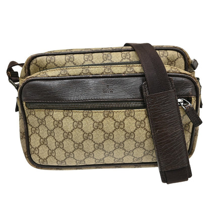 Gucci Front Zip Pocket Messenger GG Coated Canvas Medium