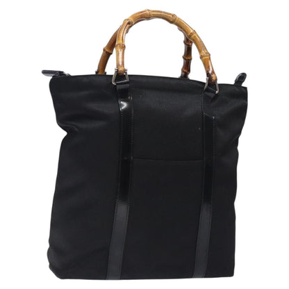 Gucci Vintage Bamboo Handle Tote Nylon Product Image